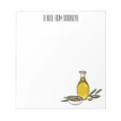 Cartoon von Olivenöl Notizblock (Vorderseite)