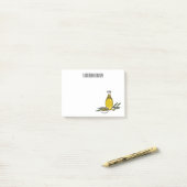 Cartoon von Olivenöl Post-it Klebezettel (Auf Schreibtisch)