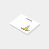 Cartoon von Olivenöl Post-it Klebezettel (angewinkelt)