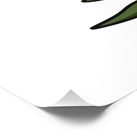 Cartoon von Olivenöl Poster (Ecke)