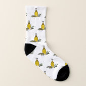 Cartoon von Olivenöl Socken (Rechts - Außen)