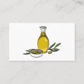 Cartoon von Olivenöl Visitenkarte (Rückseite)