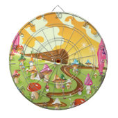 Cartoon von Pilzen Dartscheibe (vorne)