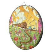 Cartoon von Pilzen Dartscheibe (Vorderseite rechts)