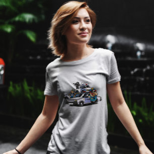 Cartoon von Polizeiwagen T-Shirt