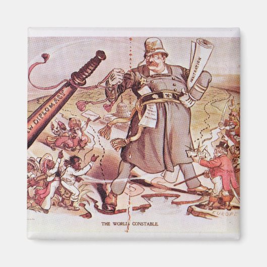 Cartoon von Präsident Roosevelt Magnet (Vorne)