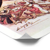 Cartoon von Präsident Roosevelt Poster (Ecke)