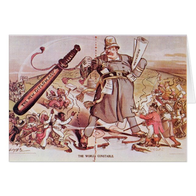 Cartoon von Präsidenten Roosevelt (Vorderseite (Horizontal))