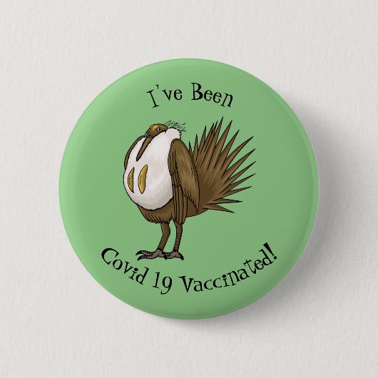 Cartoon von Salbei-Birnen Button (Vorderseite)