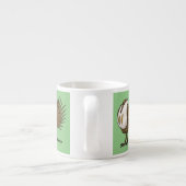 Cartoon von Salbei-Birnen Espressotasse (Rückseite)