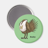 Cartoon von Salbei-Birnen Magnet (Vorderseite/Rückseite)