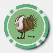 Cartoon von Salbei-Birnen Pokerchips (Rückseite)