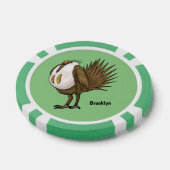 Cartoon von Salbei-Birnen Pokerchips (Einzeln)