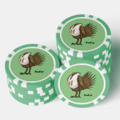 Cartoon von Salbei-Birnen Pokerchips (Stapel)