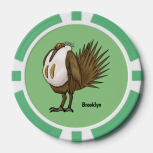 Cartoon von Salbei-Birnen Pokerchips