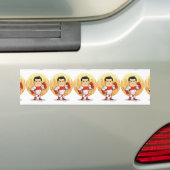 Cartoon von Superhero Autoaufkleber (Auf Auto)