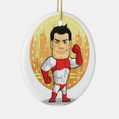 Cartoon von Superhero Keramik Ornament (Rechts)