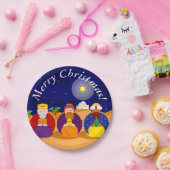 Cartoon von "The Three Kings" / "Three Wise Men", Pappteller (Party)