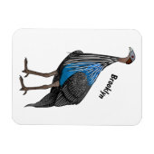 Cartoon von Vulturin-Meervögeln Magnet (Horizontal)