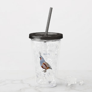 Cartoon von Wachtelvögeln Acryltrinkbecher