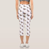 Cartoon von Wachtelvögeln Capri Leggings (Rückseite)