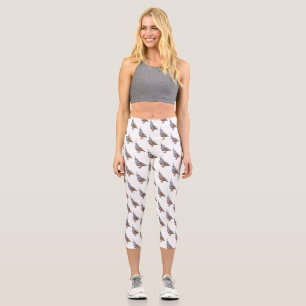 Cartoon von Wachtelvögeln Capri Leggings