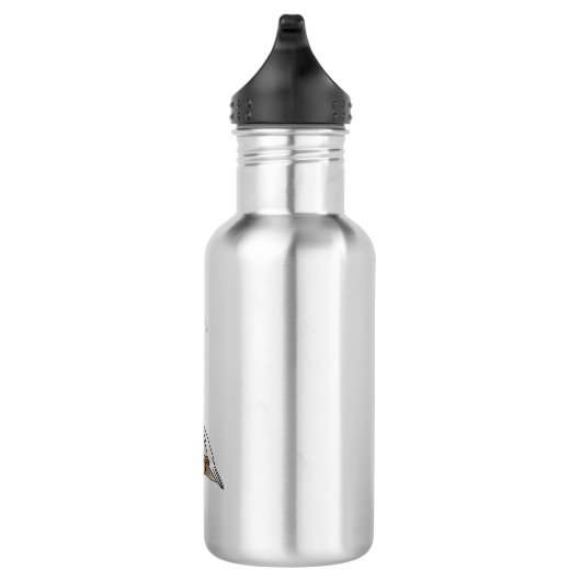 Cartoon von Wachtelvögeln Edelstahlflasche (Rechts)