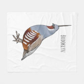 Cartoon von Wachtelvögeln Fleecedecke (Vorderseite (Horizontal))