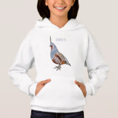 Cartoon von Wachtelvögeln Hoodie (Vorderseite)