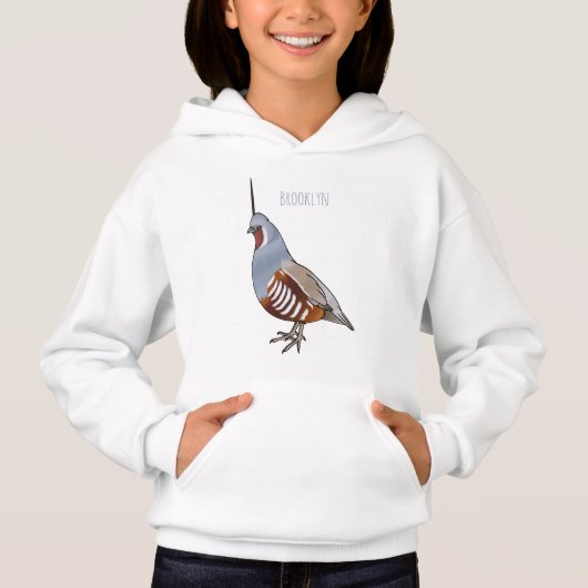 Cartoon von Wachtelvögeln Hoodie (Vorderseite)