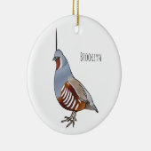 Cartoon von Wachtelvögeln Keramik Ornament (Rechts)