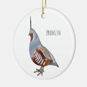 Cartoon von Wachtelvögeln Keramik Ornament (Links)