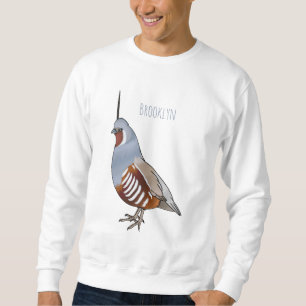 Cartoon von Wachtelvögeln Sweatshirt
