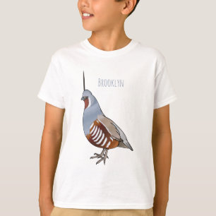 Cartoon von Wachtelvögeln T-Shirt