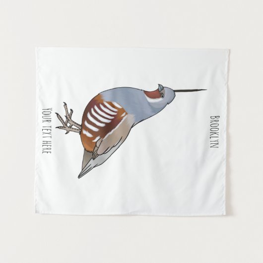 Cartoon von Wachtelvögeln Wandteppich (Vorderseite (Horizontal))