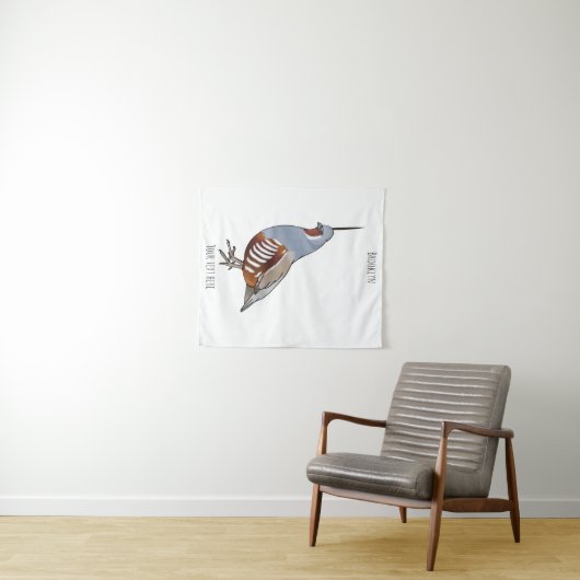 Cartoon von Wachtelvögeln Wandteppich (Beispiel (Horizontal))