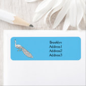 Cartoon von Weißpfauenvögeln (Insitu)