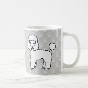Cartoon von Wildcoat Toy Poodle auf Grau Kaffeetasse