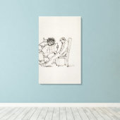 Cartoon von William Morris (1834-1996), der Gedich Leinwanddruck (Insitu (Holzboden))