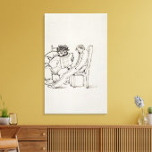 Cartoon von William Morris (1834-1996), der Gedich Leinwanddruck (Insitu (Wohnzimmer))