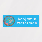 Cartoon von Wolkenbeeren personalisiert Etiketten (Design 2)