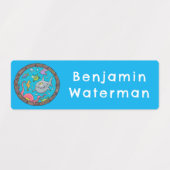 Cartoon von Wolkenbeeren personalisiert Etiketten (Design 1)