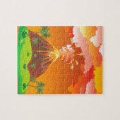 Cartoon-Vulkan-Eruption 2 Puzzle (Horizontal)