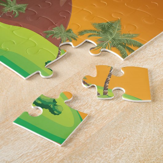 Cartoon-Vulkan-Eruption 2 Puzzle (Seite)