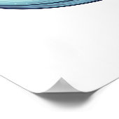 Cartoon Wal Illustration Poster (Ecke)