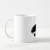 Cartoon Wal White 11 oz Klassische Tasse (Links)