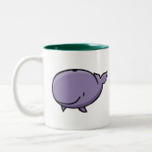 Cartoon-Wal Zweifarbige Tasse (Links)