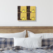 Cartoon Wall Cat Leinwanddruck (Insitu (Schlafzimmer))