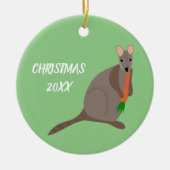 Cartoon Wallaby Custom Foto Keramik Ornament (Vorne)