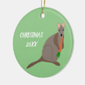 Cartoon Wallaby Custom Foto Keramik Ornament (Links)